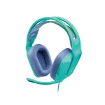 AUDÍFONOS DE DIADEMA GAMING DE COLOR MENTA LOGITECH DE CABLE CON MICRÓFONO PLUG-AND-PLAY G335
